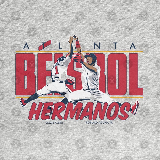 Ozzie Albies & Ronald Acuna Jr. Beisbol Hermanos by KraemerShop